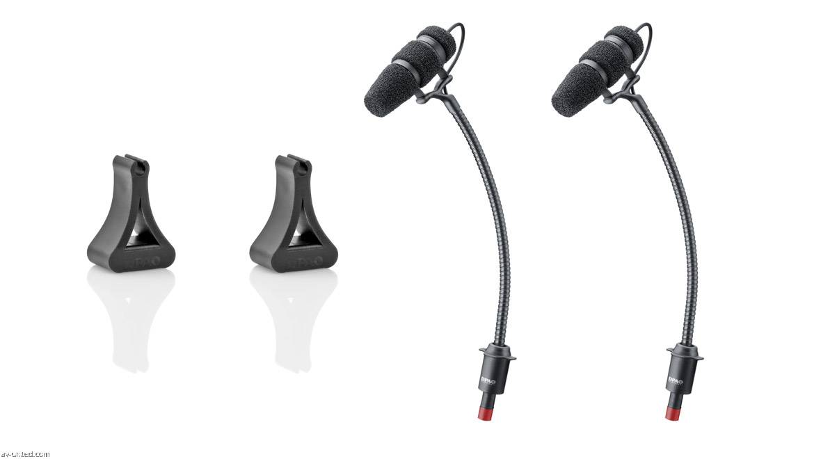 DPA CORE 4099P Instrument Microphone Stereo Kit with Piano Holders